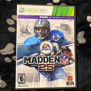 MADDEN 25 NFL (1989-2014) XBOX 360 game.